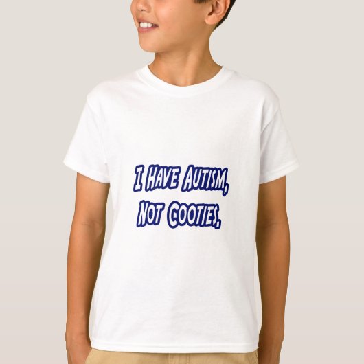 T-shirt L'autisme... pas les cotés (Devant)