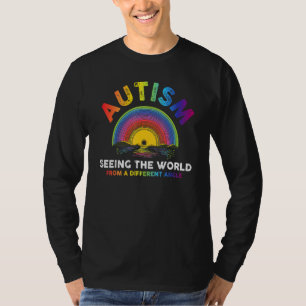 T-shirt L'Autisme Voit Le Monde D'Un Angle Différent