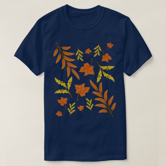 T-shirt L'automne botanique Feuilles Faune Nature Automne (Design devant)