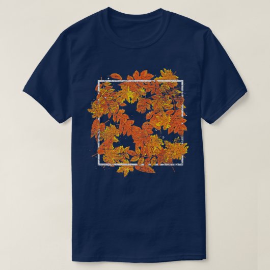 T-shirt L'automne botanique Feuilles Nature Forêt Thanksgi (Design devant)