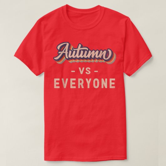 T-shirt L'automne contre tout le monde (Design devant)