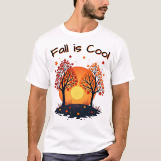 T-shirt L'automne est cool - Feuilles automnales saisonniè