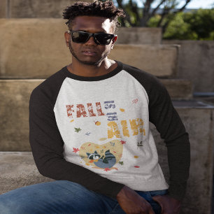T-shirt L'automne est dans l'air Raton laveur Automne