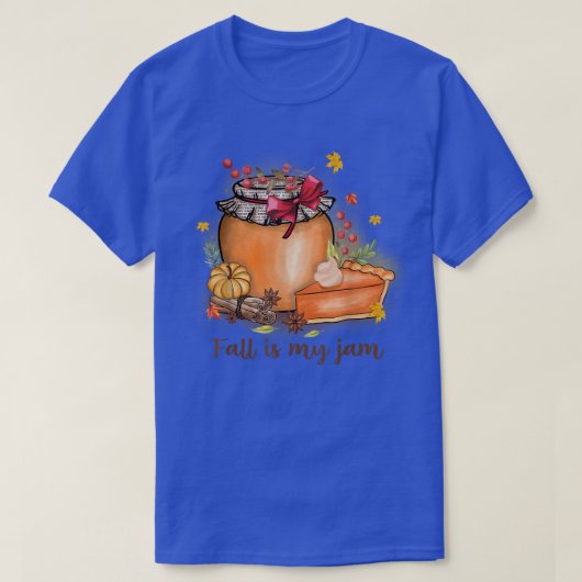 T-shirt L'automne est dans mon Jam Top tendance dire Autom (Design devant)