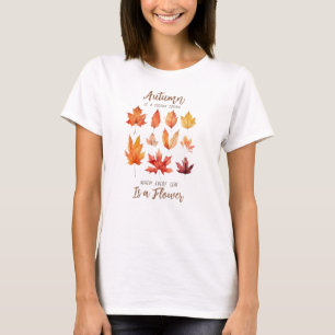 T-shirt L'automne est le deuxième printemps - Feuilles d'a