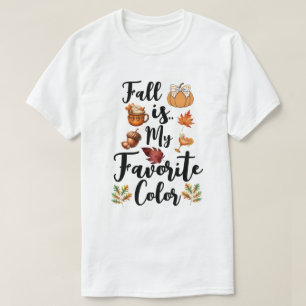 T-shirt L'automne est ma couleur préférée