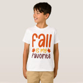 T-shirt L'automne est ma saison préférée - Conception de c (Devant entier)