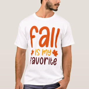 T-shirt L'automne est ma saison préférée - Conception de c