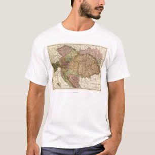 T-shirt L'Autriche-HungaryPanoramic MapAustria-Hongrie