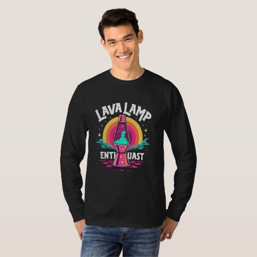T-shirt Lava Lamp Retro Aesthetic Psychedelic Groovy Vibes (Devant entier)