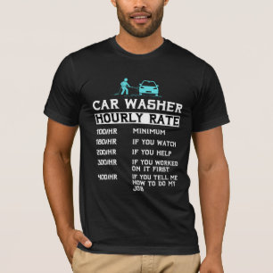 T-shirt lavage automobile mécanique main nettoyeur auto