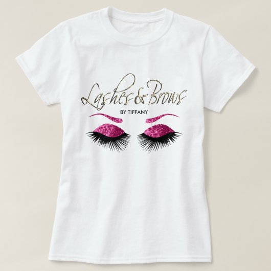 T-shirt Lavage et broussailles - rose (Design devant)