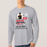 T-shirt Lavage et nettoyage d'alimentation sous pression L<br><div class="desc">Ce sont des chemises à manches longues pour les services de lavage pression/puissance avec l'image du caractère de lave-pression. Ajoutez simplement vos propres informations à la conception pour customiser ces chemises professionnelles de nettoyage et de lavage sous pression/puissance.</div>