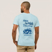 T-shirt Lave-auto libre demain (Dos entier)