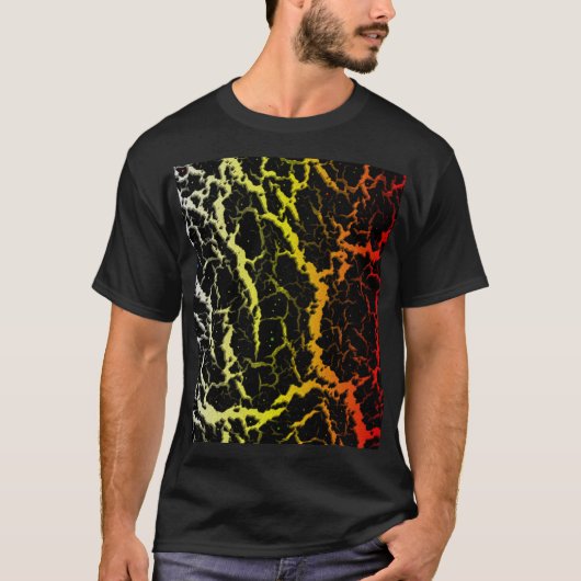 T-shirt Lave d'espace fissuré - WYR de chaleur (Devant)