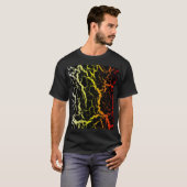 T-shirt Lave d'espace fissuré - WYR de chaleur (Devant entier)