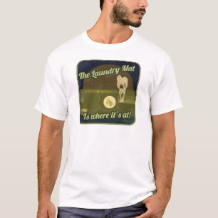 T-shirt Lave-linge foncé Mat Drôle Drôle Dessin