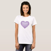 T-shirt Lavender Fade Heart (Devant entier)
