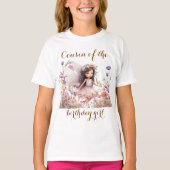 T-shirt Lavender Fairy fleur sauvage cousin de la fille d' (Devant)