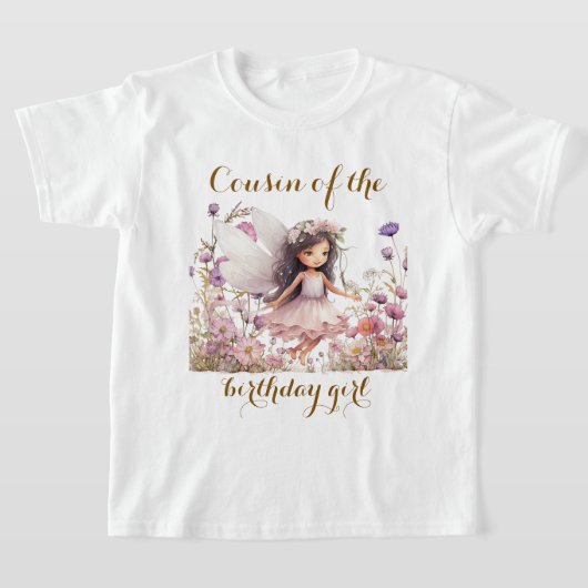 T-shirt Lavender Fairy fleur sauvage cousin de la fille d' (Poser)