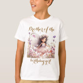 T-shirt Lavender Fairy fleur sauvage frère de fille d'anni (Devant)