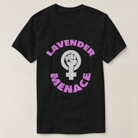 T-shirt Lavender Menace Lesbienne LGBT Radfem (Design devant)