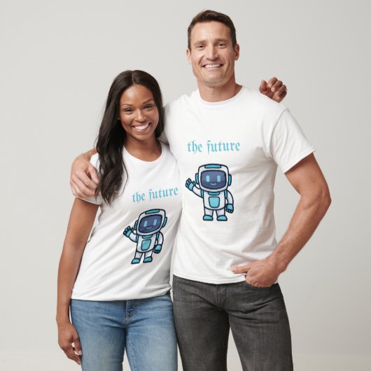 T-shirt L'Avenir - Design robotique mignon (Unisexe)