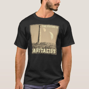 T-shirt L'avenir est capitaliste avec deux lunes et une to