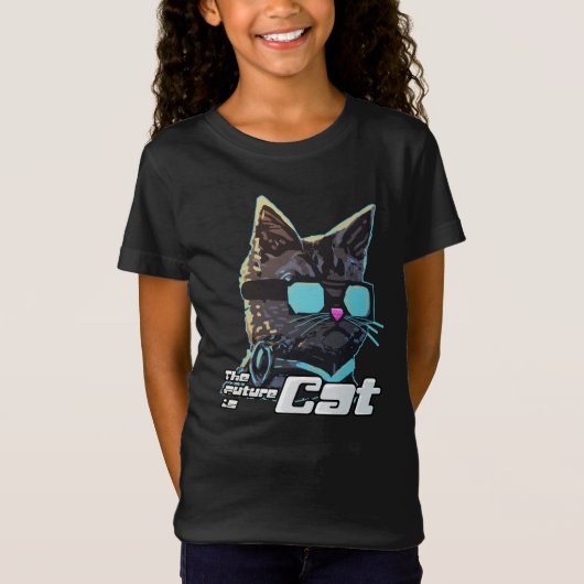 T-Shirt L'avenir est le chat (Devant)