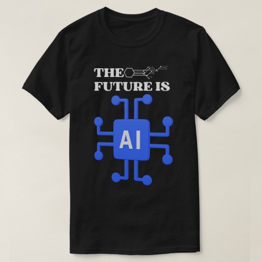 T-shirt L'avenir est l'IA (Design devant)