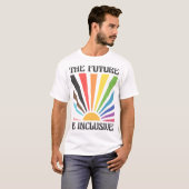 T-shirt L'Avenir Est Une Fierté De Progrès Lgbtq Inclusive (Devant entier)