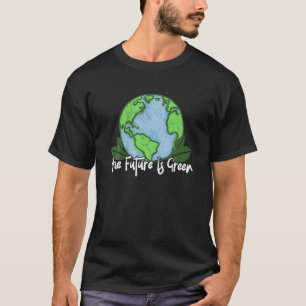 T-shirt L'Avenir Est Vert Planète Changement climatique