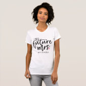 T-shirt L'avenir Mme (Nom) (Devant entier)