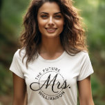 T-shirt L'avenir Mme Spotted Dots Mariage<br><div class="desc">Futur chemise Mme mariage pour la mariée à être personnalisée avec le nom de famille.</div>