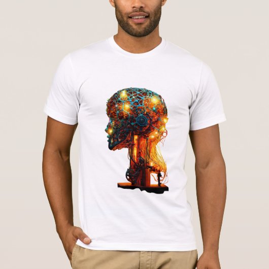 T-shirt L'avenir que nous bâtissons : propulsé par un (Devant)