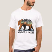 T-shirt L'Aventure Appelle L'Ours De Camping (Devant)