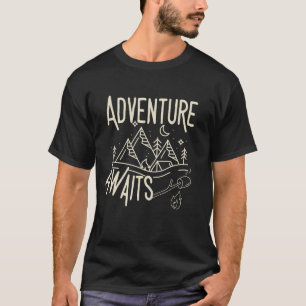 T-shirt L'aventure Attend – Citation de Camping au Camp 20