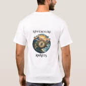 T-shirt L'aventure Attend Conception d'Aventure (Dos)