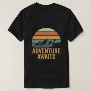 T-shirt L'aventure attend - Randonnée Plein air aventure