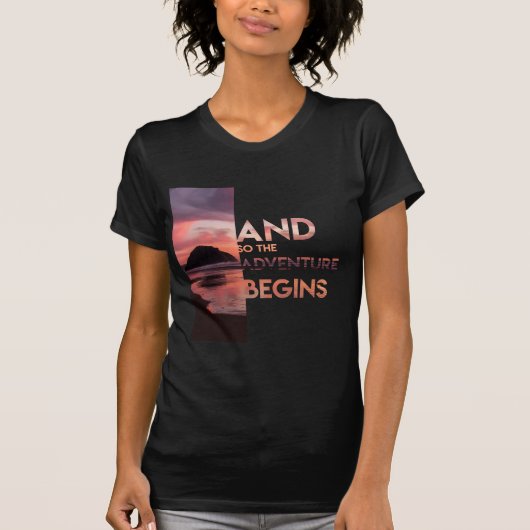 T-shirt L'aventure commence (Devant)
