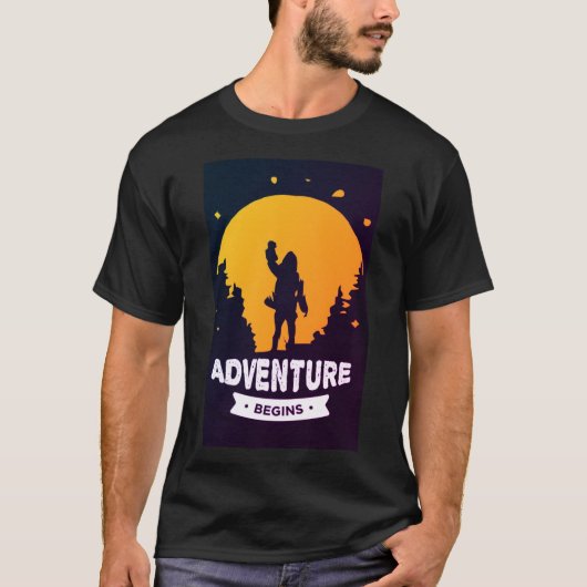 T-shirt L'aventure commence (Devant)
