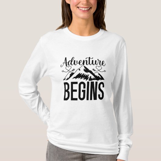 T-shirt l'aventure commence (Devant)