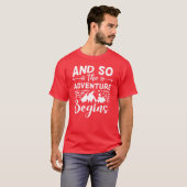T-shirt L'aventure de camping commence avec nos amis de ca (Devant entier)