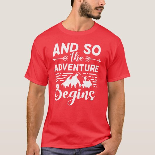 T-shirt L'aventure de camping commence avec nos amis de ca (Devant)
