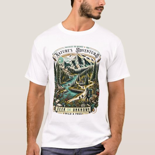 T-shirt L'aventure de la nature (Devant)