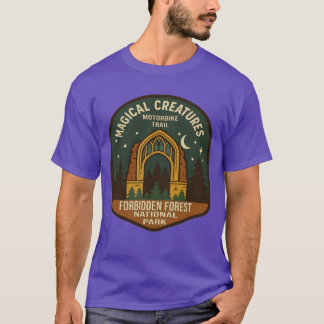 T-shirt L'aventure de moto de créatures magiques de Hagrid