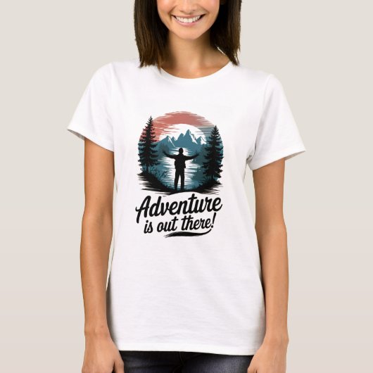 T-shirt L'aventure est là dehors (Devant)