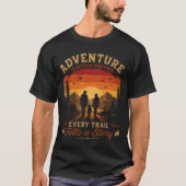 T-shirt L'aventure est meilleure ensemble à chaque sentier (Devant)