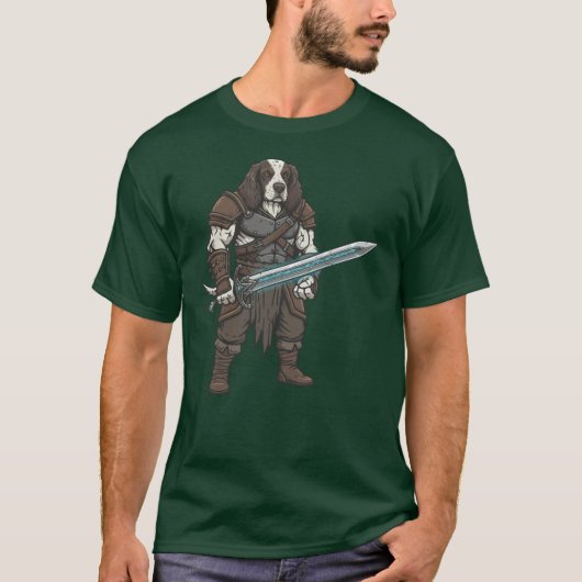 T-shirt L'aventure - Gladiateur English Springer Spaniel (Devant)