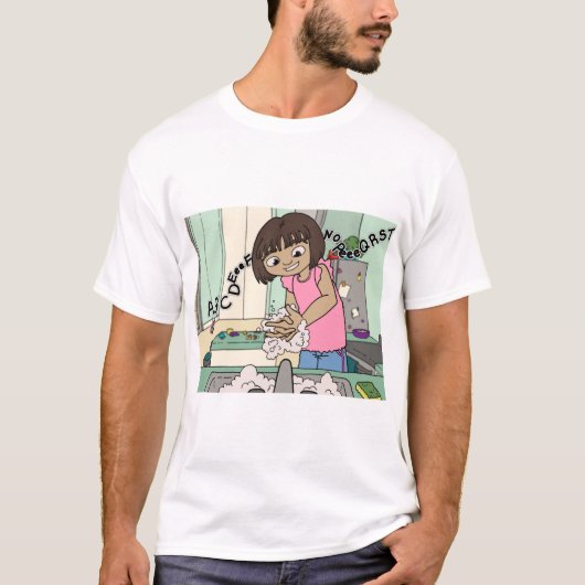 T-shirt Laver les mains (Devant)